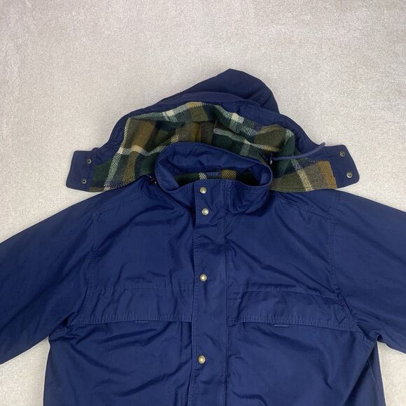 Eddie Bauer Flannel Wool Lined Mountain Parka Field Jacket Men's Sz Large - Picture 3 of 16